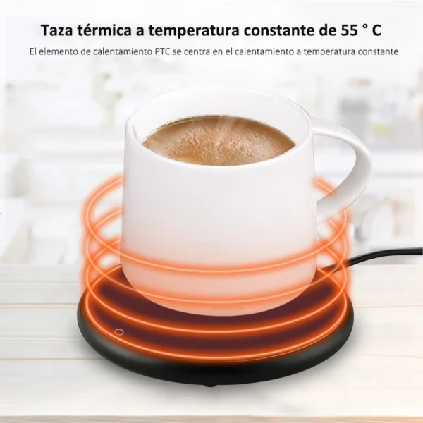 Coffee Cup Heater Mug Warmer USB Heating Pad Electic Milk Tea Water Thermostatic Coasters Cup Warmer For Home Office Desk DC 5V - Image 2